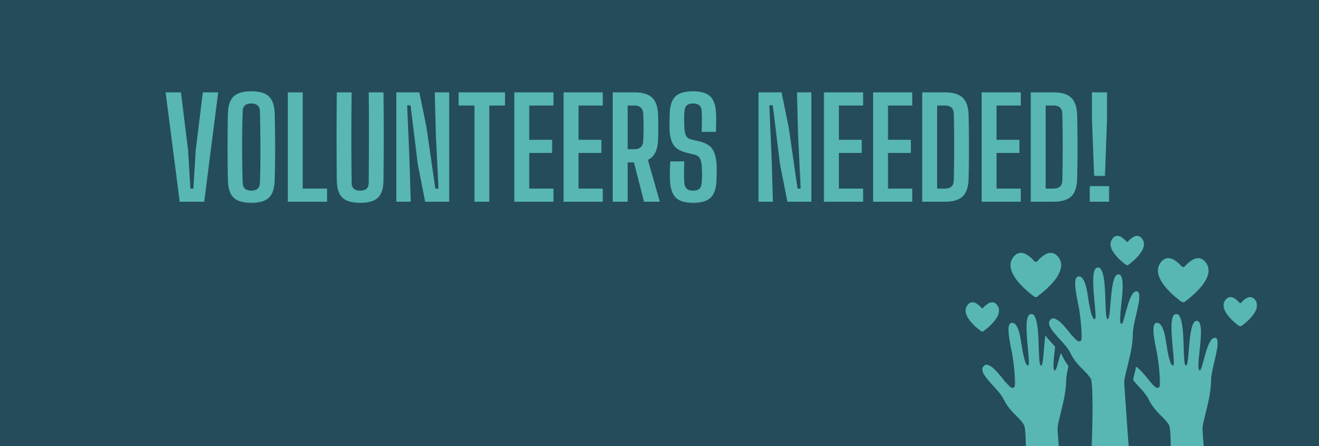 Blue and White Modern Volunteers Needed Facebook Post (960 x 540 px) (1920 x 650 px)